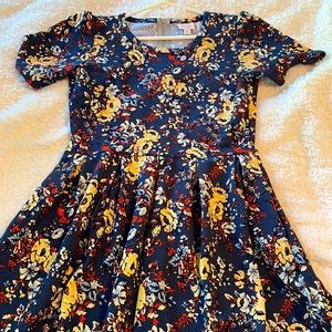 LuLaRoe Amelia Dress with pockets size Large